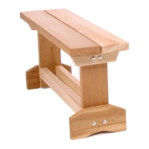 2-Piece Cedar Market Bench