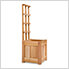 2-Piece Cedar Planter Box with Trellis