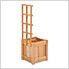 2-Piece Cedar Planter Box with Trellis