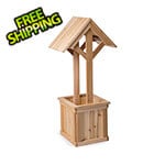All Things Cedar 4-Foot Wishing Well Cedar Planter Box