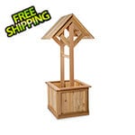 All Things Cedar 5-Foot Wishing Well Cedar Planter Box